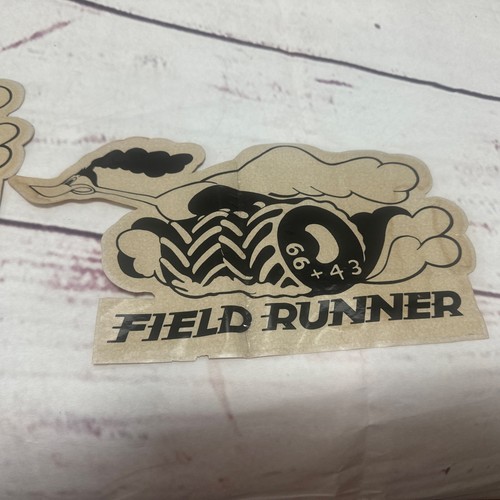 Original Set Of 2 Vintage Road Field Runner Decals 66+43 - Picture 3 of 8
