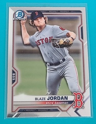 2021 Bowman Chrome Prospects #BCP-195 Blaze Jordan Bos Red Sox Baseball Card R