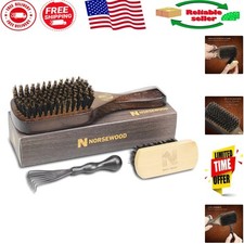 Boar Bristle Beard Brush Set - Detangle Condition Effortlessly