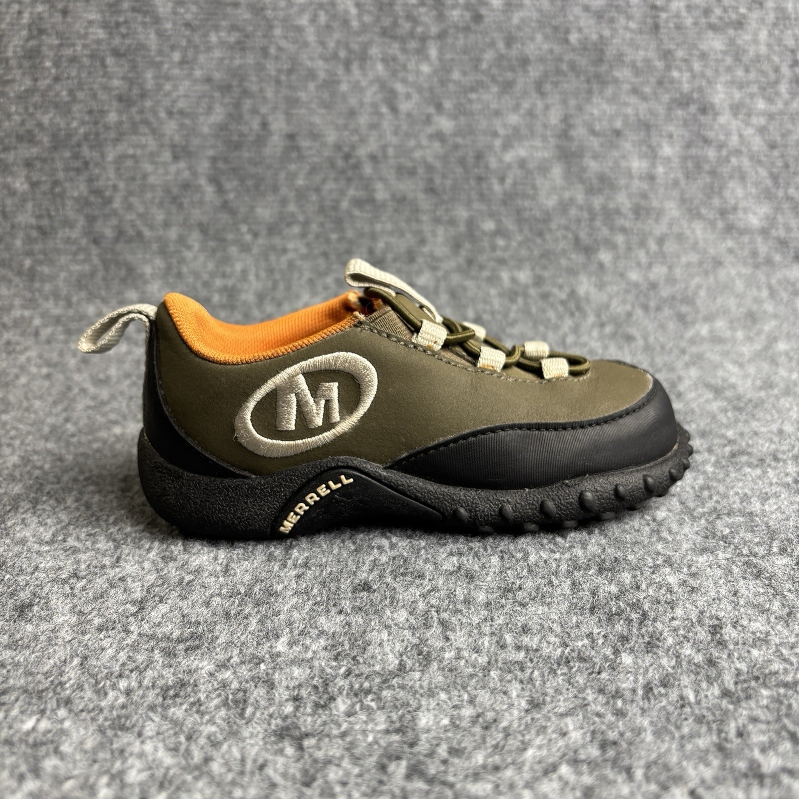 Scarpe da trail Merrell Sprint Rocker slip on bambino taglia 8 verde cacciatore arancione