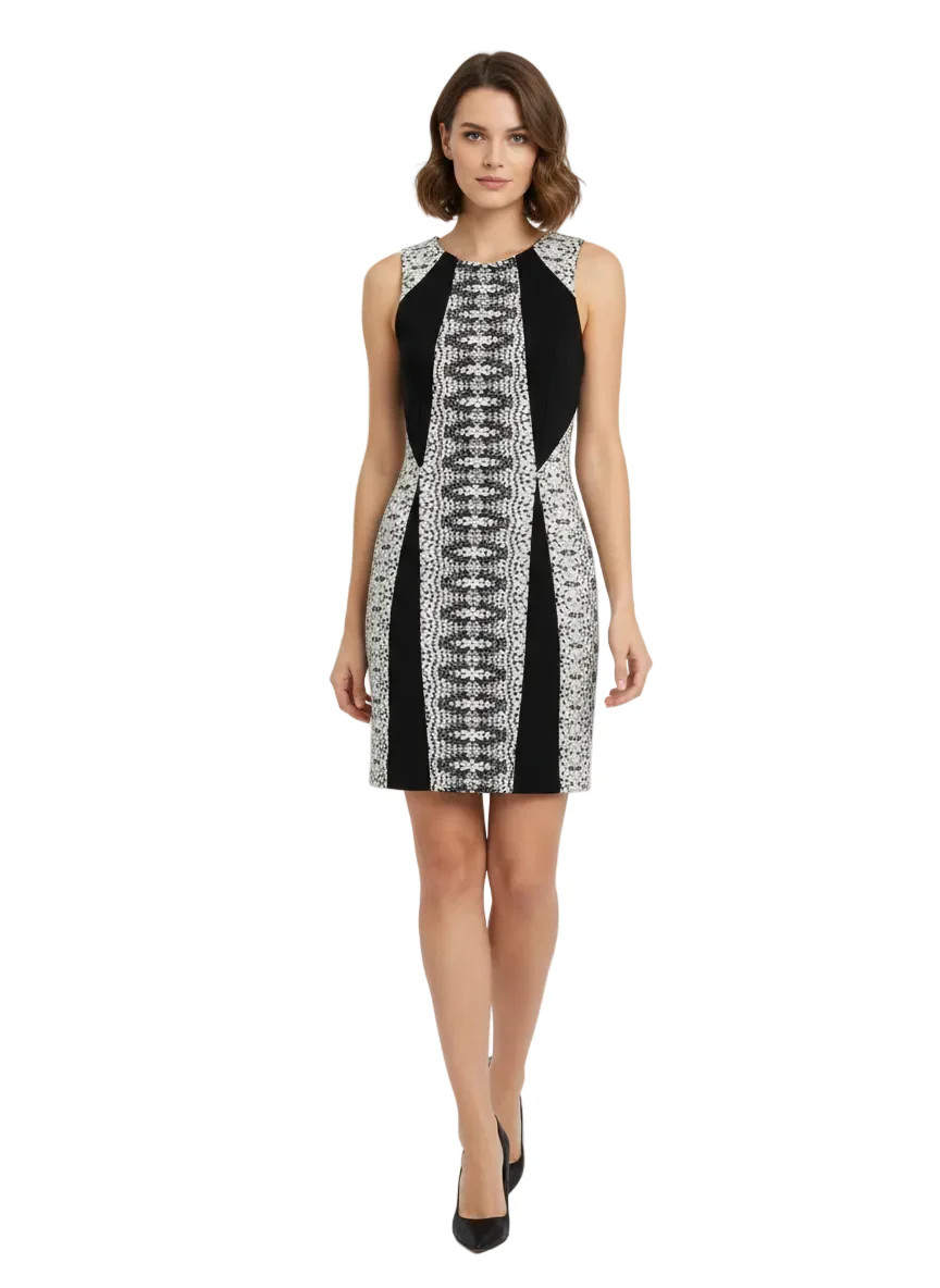 Stylish Wish Black Printed Bodycon Dress - Perfect Fit for Any Occasion!