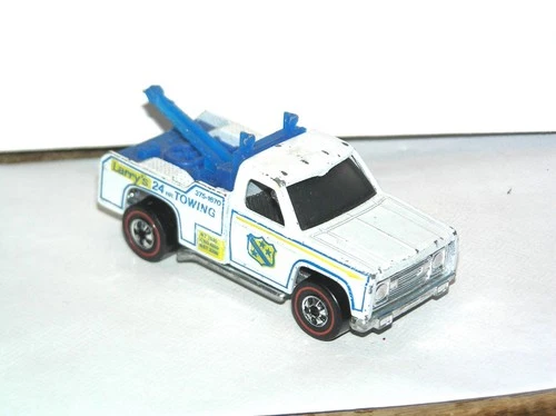 70s Hot Wheels Redline Ramblin Wrecker Tow Truck **WHITE LIGHT SPECIAL**