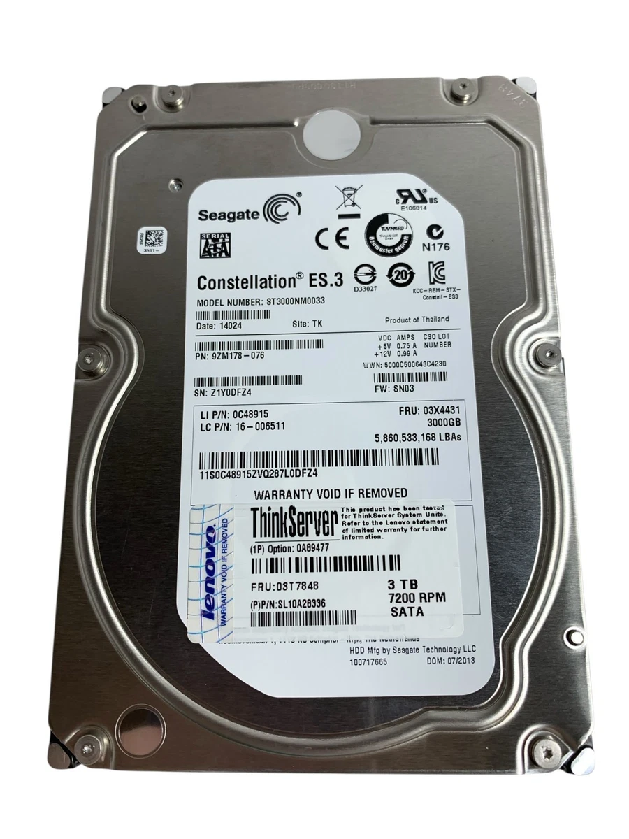 Seagate 3TB Storage Capacity Hard Drives (HDD, SSD & NAS) for sale