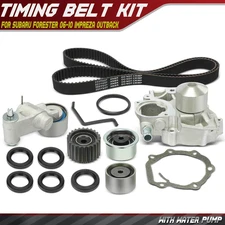 Timing Belt Kit Water Pump for 2006-12 Subaru Outback Impreza Forester 2.5L SOHC