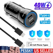 PD 40W USB Type C Fast Charger Power Adapter For Samsung iPhone Android Phone