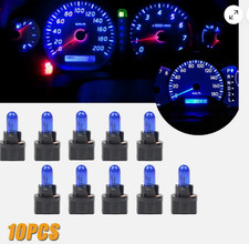 10× Blue T5 SMD Car LED Dashboard Instrument Interior Lights Bulb Accessories