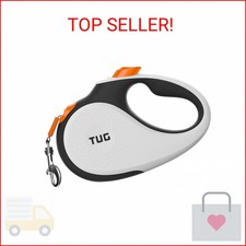 TUG 360 Tangle-Free Retractable Dog Leash with Anti-Slip Handle 16 ft Strong