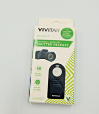 Vivitar VIV-RC6U Universal Wireless Shutter Release for Cameras DSLRs - Black