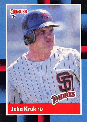John Kruk 1988 Donruss 205a San Diego Padres Baseball Card