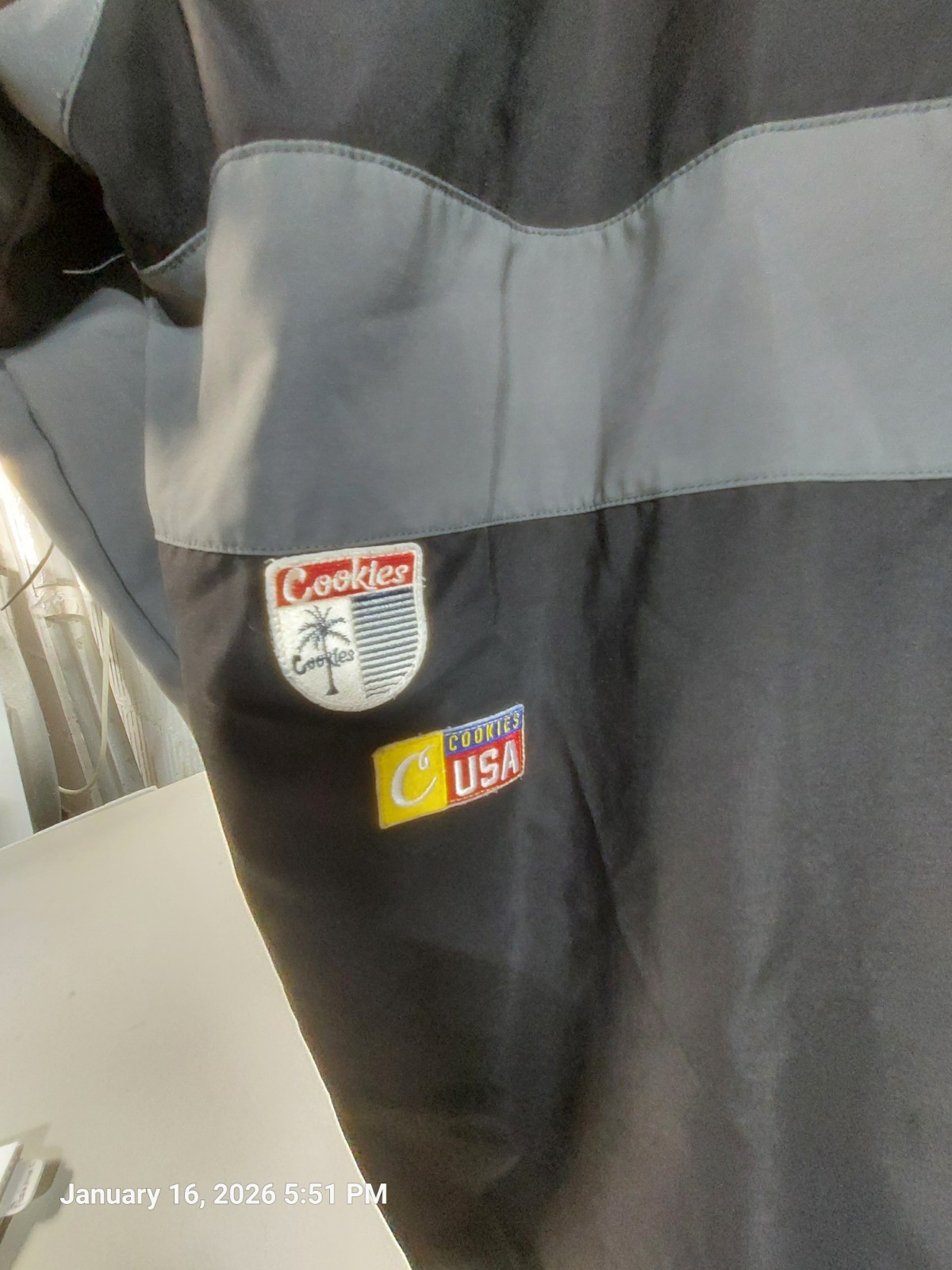 Cookies Men's Patchwork Windbreaker Polyester Jac… - image 6