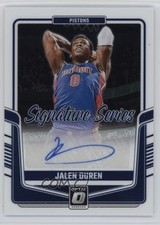 2024-25 Panini Donruss Optic Signature Series Jalen Duren #SS-DUR Auto 06mc