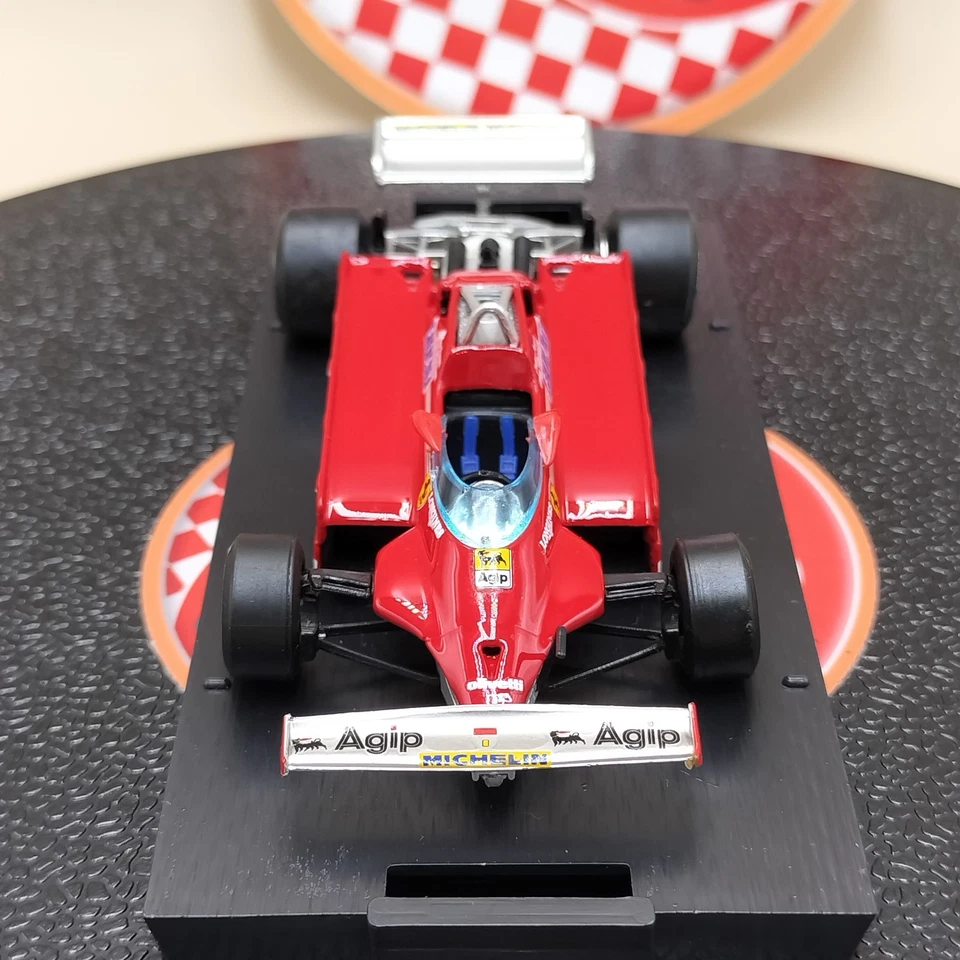brumm 1/43 Ferrari 126CK turbo Test circuito di Monza 1981 R390B Red - Image 3 of 4