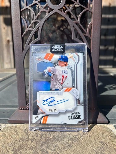 2026 Topps Chrome Black Owen Caissie Ivory Autographs (Raw)