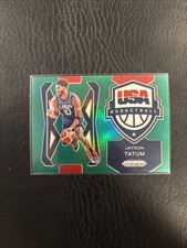 2021-22 Panini Prizm - USA Basketball Jayson Tatum #1 True Green Prizm