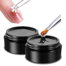 3D Rhinestone Gel for Nails, Clear Nail Gem Adhesive for 3D DIY Decorations Nail