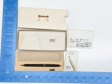 NOS Vintage Cross Ladies Ball Pen Classic Black No. 2542 Writing Pen 1982 USA