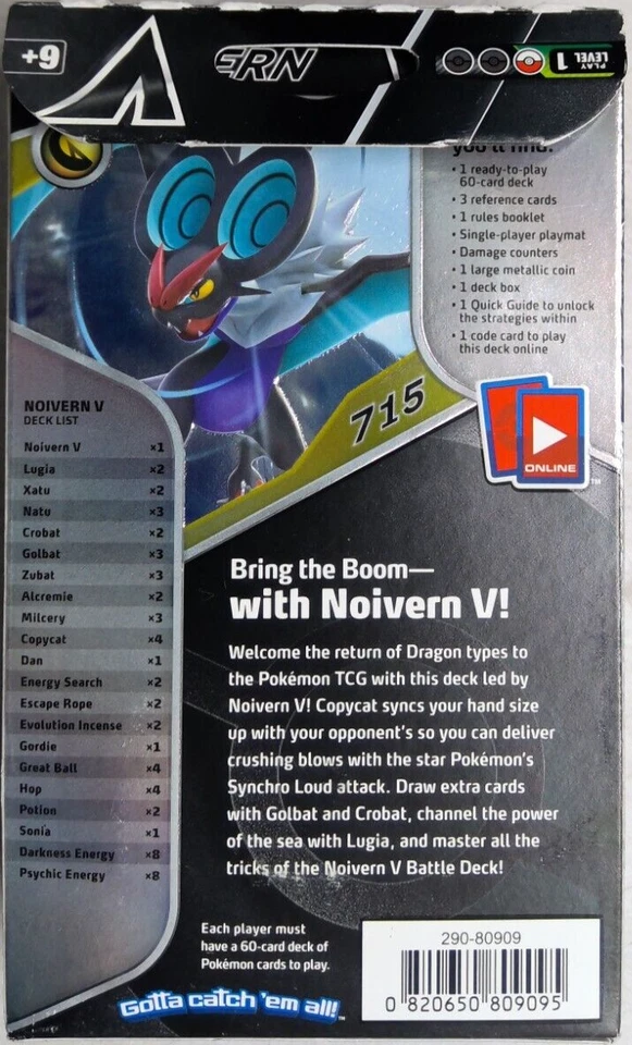 POKEMON TCG: MAZO DE BATALLA NOIVERN V NUEVO Foto 2 de 2