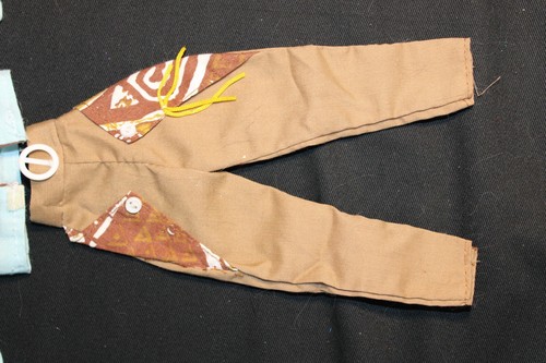 Barbie & other similar Fashion Dolls - 80's Style Jacket and Pants Blue & Brown - Picture 2 of 4