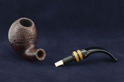 Pipa Savinelli Autograph Italy Hand Cut 6mm sabbiata Apple fatta a mano - Imagen 4 de 6