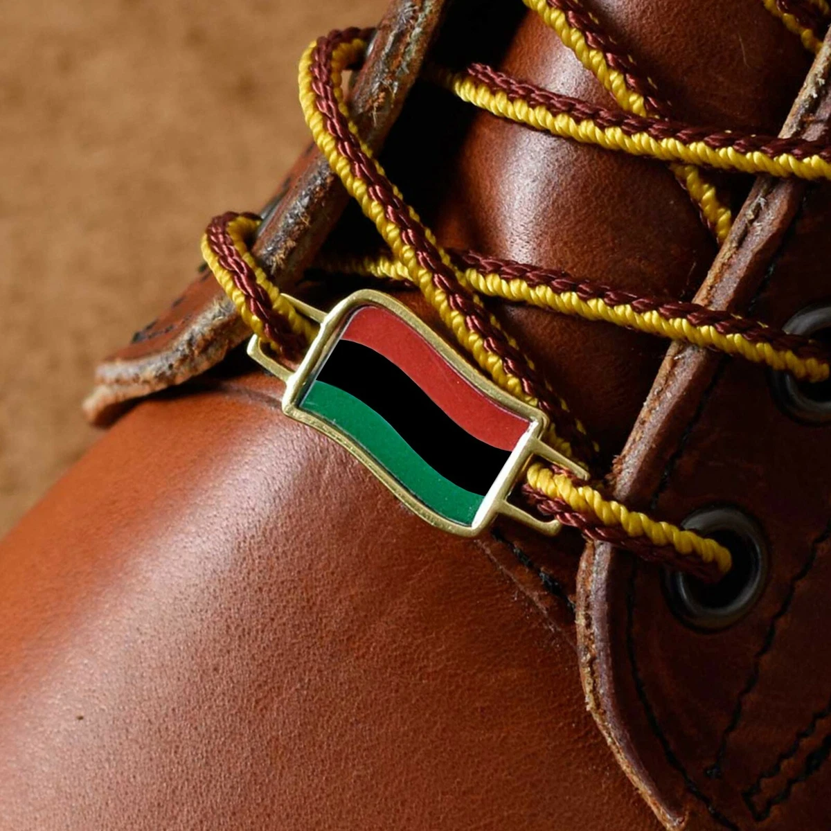 2 Pan African Flag flag Shoes Boot Lace Keeper Holder Charms eBay