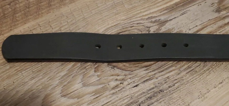 Cinturón vaquero negro vintage FOX CREEK cuero MOTOCICLETA 38 Foto 4 de 4