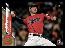 2020 Topps James Karinchak #380 Gold Star RC Cleveland Indians