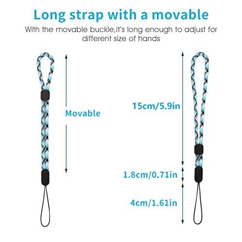 8 Stück Handschlaufe Lanyard Verstellbares Seil für Handy Kamera Schlüssel - Bild 3 von 7