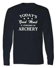 Archery Long Sleeve T-Shirt Sport Bowhunting Crossbow Hunter Funny Shirt