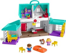 Little People Big Helpers Home Interactive House +  3 Figures Lights &  Sounds