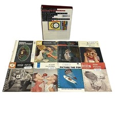 Vtg 1950's - 60's Kodak Data Book Lot of 8  Binder Slides Flash Kodachrome
