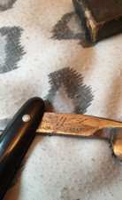 Antique Germany old solingen landwehr Wolferts Straight Razor