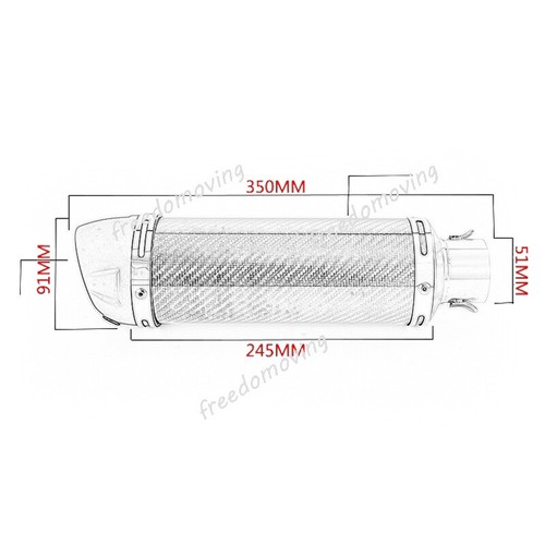For Yamaha FJR1300 2001-2023 Exhaust Mid Link Pipe Left&Right Muffler Silencer - Picture 2 of 10