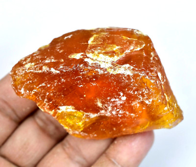 169.50 CT Natürlich Baltisch Karamellbonbon Ei Eigelb Bernstein Facettiert Rough
