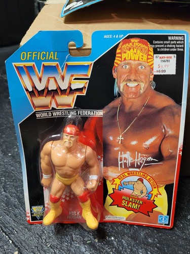 RARE WWF Hasbro Blue Card Series Hulk Hogan Hulkst...