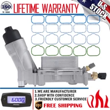 Aluminum Engine Oil Cooler Filter Housing Assembly For Dodge Grand Caravan 3.6L