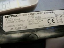 Passive infrared Door Sensor OP-08C Optex Lot of 4