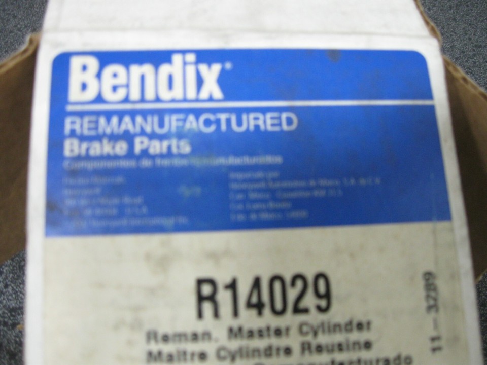 REMAN BENDIX BRAKE MASTER CYLINDER (PN R14029) | eBay