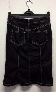 Betty Barclay Black Denim Pencil Skirt 