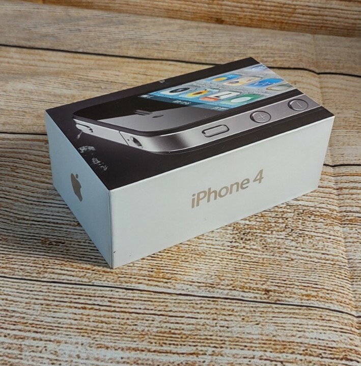 Apple iPhone 4 16GB Black BOX ONLY - EMPTY BOX - NO PHONE | eBay