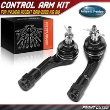 2pcs Front Outer Tie Rod End Kit for Hyundai Accent 2018-2022 Kia Rio 2018-2023