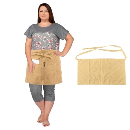 Unisex Waist/Half Bistro Server Aprons w. Pockets. Plus Size Apron XL XXL or ...