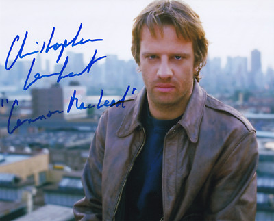 CHRISTOPHER LAMBERT signed Autogramm 20x25cm HIGHLANDER in Person autograph COA
