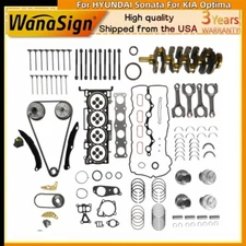 G4KH 2.0T Crankshaft Bearing Timing Kit Piston For HYUNDAI Sonata KIA Optima L4