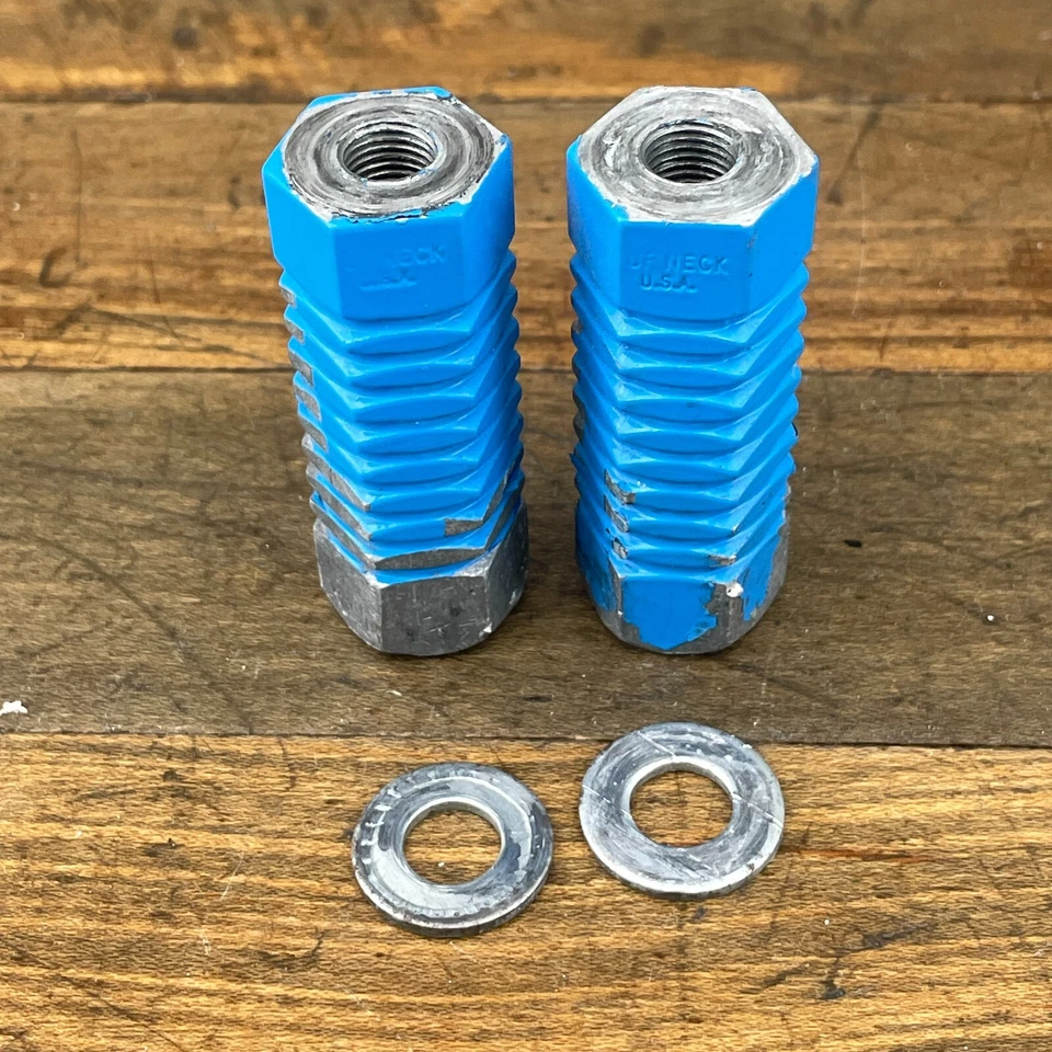 Extensores de eje Tuf Neck EE. UU. Clavijas Azul Estilo Libre 24t Old School BMX Azul Años 80 Maui Foto 4 de 4