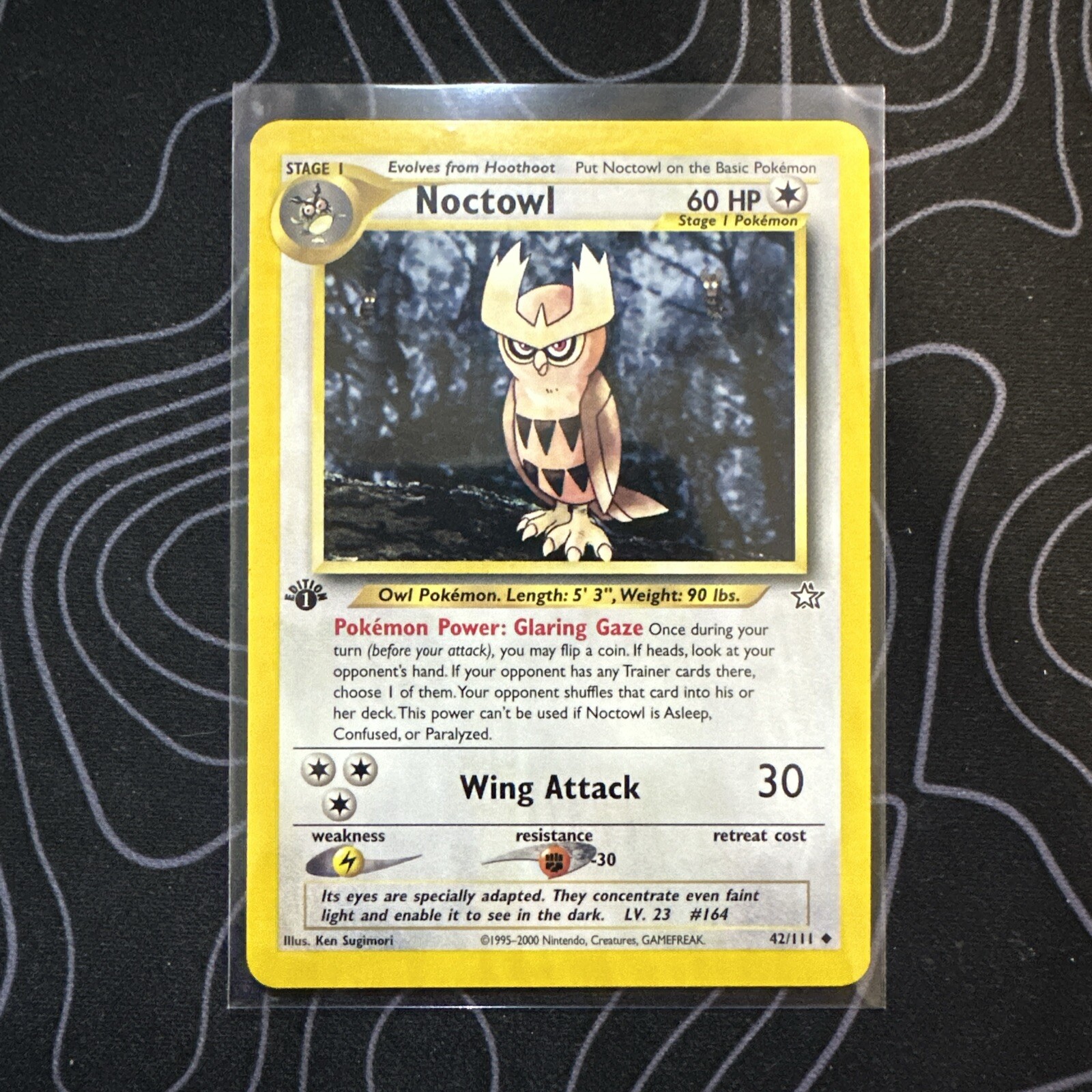 1st Edition Noctowl - Neo Genesis - #42/111 - Vintage Pokemon Card 2000 WOTC