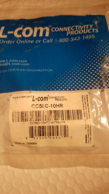 L-COM CC58C-10 HR Coaxial Cable, 