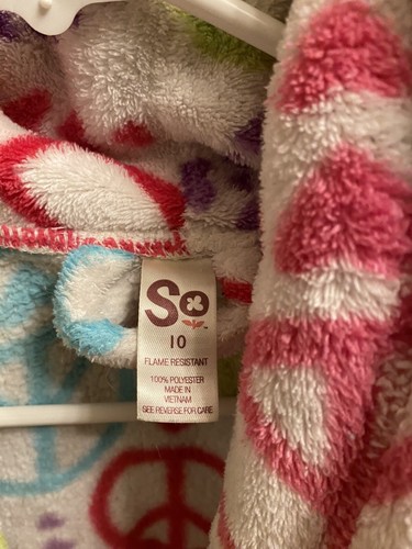 SO Peace Girls Bath robe - Picture 3 of 4
