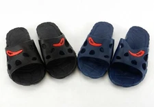 Men's Slider Water Sandals, Shower, Beach, Pool, Black or Navy ~ EasyUSA #S2080M