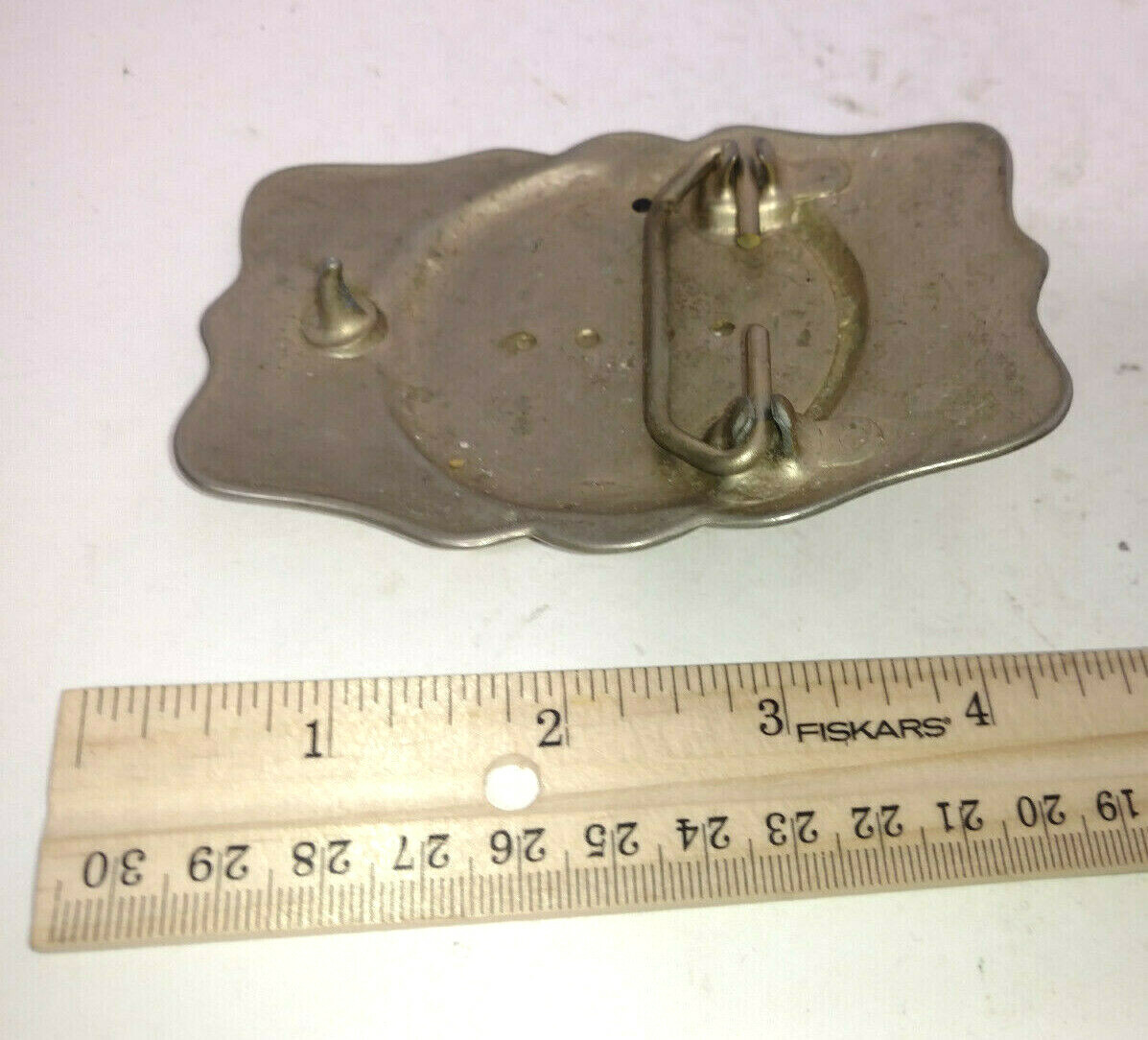 Vintage Brass  Indian Chief Head Dress Belt Buckle By unknown maker 