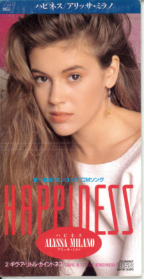 ALYSSA MILANO Happiness 3inch single JAPAN 8cm CD PCDY-00015 s8562